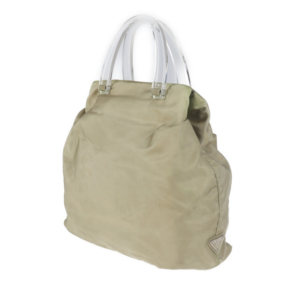 Prada Bag Nylon Tan Tote - Picture 1 of 10